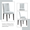 ACME Carena Side Chair (Set-2), White & Brown Finish DN02956