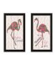 Trendy Decor 4U "Flamingo's - A matrix colors!" Framed Wall Art for Living Room, Wall Art Print for Home Decor, Bedroom Wall Art by Cindy Jacobs