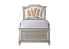 ACME Kaitlyn Full Bed w/Storage, PU & Champagne 27245F