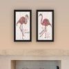 Trendy Decor 4U "Flamingo's - A matrix colors!" Framed Wall Art for Living Room, Wall Art Print for Home Decor, Bedroom Wall Art by Cindy Jacobs