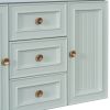 30" Wall Mounted Bathroom Vanity with Sink Combo, Functional Drawer, Solid Wood & MDF Board & Ceramic, Green (Old Sku:SY999909AAF)