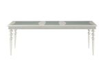 ACME Maverick Dining Table, Platinum 61800