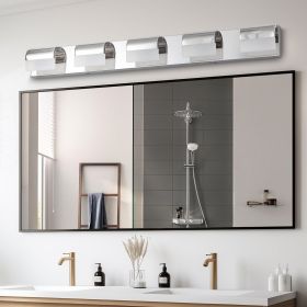 Modern Bathroom Vanity Lighting 5-Light LED Vanity Lights Over Mirror Bath Wall Lighting (Color: as Pic)