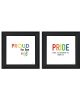Trendy Decor 4U "Pride & Proud of Yourself and Others!" Framed Wall Art for Living Room, Wall Art Print for Home Decor
