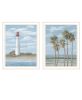 Trendy Decor 4U "Beach Days" Framed Wall Art for Living Room, Wall Art Print for Home Decor, Bedroom Wall Art by Georgia Janisse