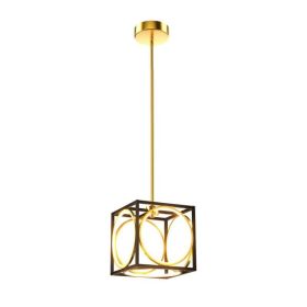 Modern Simply LED Pendant Light for Bedroom & Dining Room (Type: Lamp, Color: Golden)