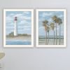 Trendy Decor 4U "Beach Days" Framed Wall Art for Living Room, Wall Art Print for Home Decor, Bedroom Wall Art by Georgia Janisse