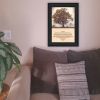 Trendy Décor 4U "Living Life" Framed Wall Art, Modern Home Decor Framed Print for Living Room, Bedroom & Farmhouse Wall Decoration by Bonnie Mohr