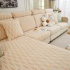 1 Pc Jacquard Velvet Elastic Sofa Cover All Inclusive Universal Set, All Season Universal Anti Cat Scratch and Dustproof Sofa Cover, Hat
